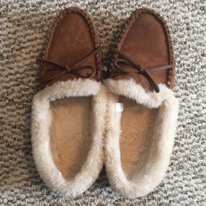 J Crew Suede Slippers
